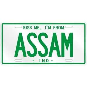  NEW  KISS ME , I AM FROM ASSAM  INDIA LICENSE PLATE SIGN 