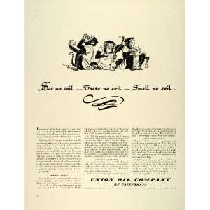  1941 Ad Union Oil California Unocal Petroleum Fuel Monkey 