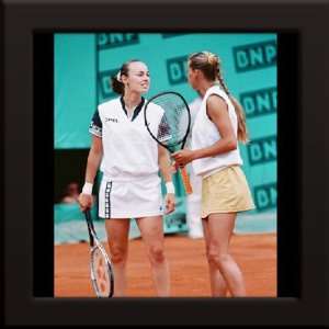  Martina Hingis & Anna Kournikova Custom Framed 12x12 Color 