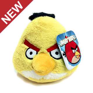 YELLOW ANGRY BIRDS ROVIO LICENSED PLUSH TOY TAG  