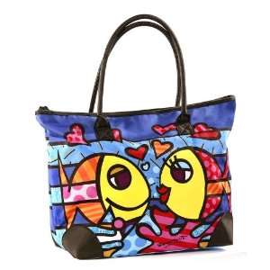 Giftcraft Romero Britto Deeply in Love Fish Couple Microfiber Large 