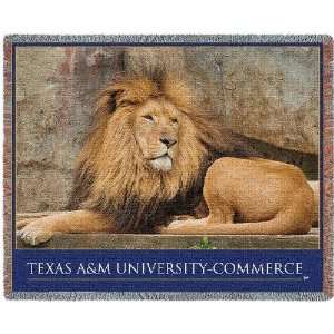 Texas A and M University Commerce Mascot Tapestry Throw PC 5607 T 