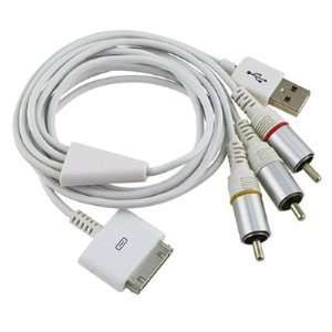  AV TV USB Video Cable for Apple iPhone 3G 3GS iPod Touch 