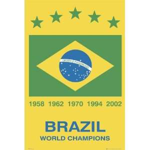  Brazil National Soccer Team Poster