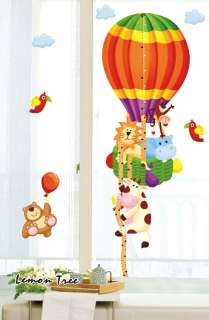 Baby Room Decorative Cartoon Wall Decor Decal Stickers Balloon Park 