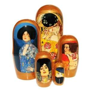   GreatRussianGifts Klimts Kiss nesting doll (5 pc) 7H Toys & Games