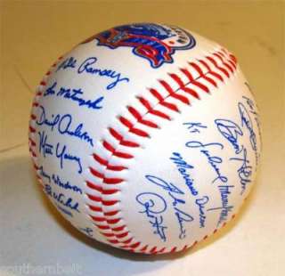 1987 LA Dodgers Replica Team Signed Baseball 25th Aniv  