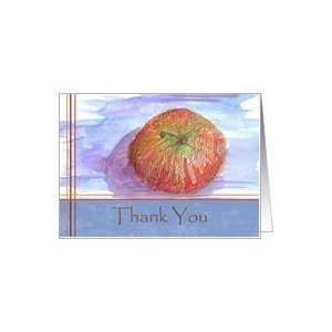  Teachers Day Red Apple Thank You Card Health & Personal 
