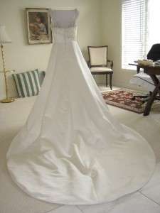 BEAUTIFUL Anjolique Benjamin Roberts Wedding Dress Bridal Gown Green 