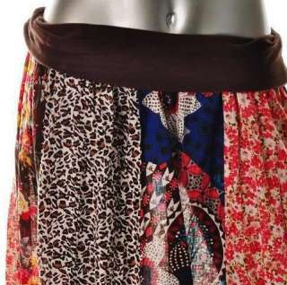   MAXI SKIRT Floral Cheetah Print Bandeau Dress Urban Outfitters  