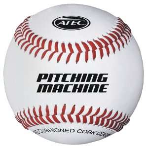  Baseball Pitching Machine Ball (Dozen) WHITE/RED TREAD BASEBALL 