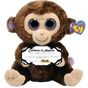   Beanie Boo Coconut the Monkey with Adoption Certificate Toys & Games