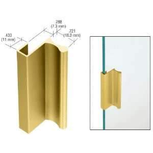 CRL Gold Anodized Aluminum Extrusion for Showcase and Cabinet Finger 