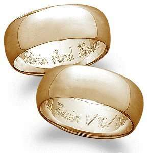  Wide Engraved Message Ring, Size 14 Jewelry