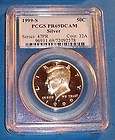 1999 S PROOF KENNEDY HALF DOLLAR 90% SILVER PCGS PR69DCAM DEEP CAMEO 