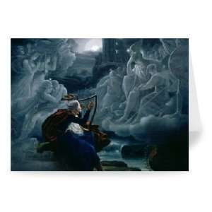 Ossian conjures up the spirits on the banks   Greeting Card (Pack of 