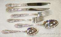 TOWLE KING RICHARD STERLING SIX PIECE PLACE SETTING  