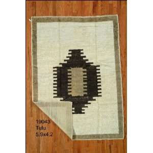 4x5 Hand Knotted Tulu Turkey Rug   42x59 