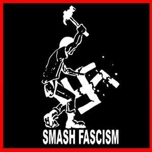 SMASH FASCISM (Antifa Anti Nazi Racism Oi Punk) T SHIRT  