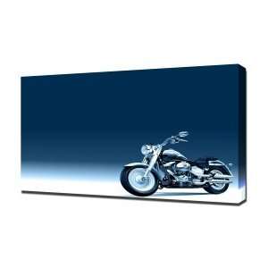  Harley Davidson   Canvas Art   Framed Size 20x30   Ready 
