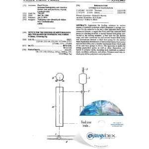  NEW Patent CD for DEVICE FOR THE FEEDING OF MIXTURES INTO 