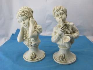 Pair Universal Statuary Corp Of Boy And Girl Statues  
