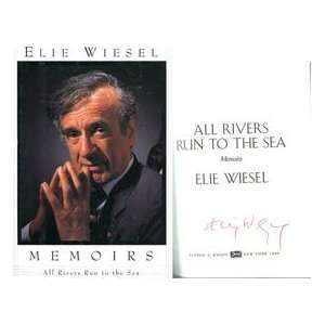  Elie Wiesel Signed Memoirs All Rivers Run to the Sea 