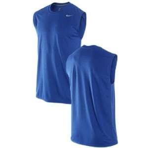   Dri Fit Polyester Varsity Royal Sleeveless Shirt