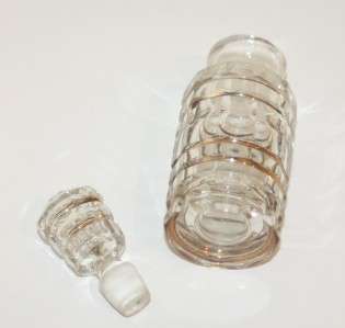 Antique French Baccarat Cut Glass Glass Perfume Bottle   ca. 1900 