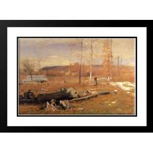 Inness, George 40x28 Framed and Double Matted Winter Morning 