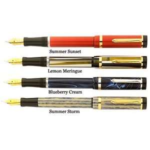  Bexley Corona Cartridge/Converter Fill Fountain Pen (Orange Sunset 