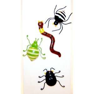   Metal Push Pin Bugs Beetles, Spiders, Worms Patio, Lawn & Garden