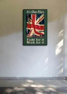 Its Our Flag British Union Jack 1915 WW1 Poster 16x24  