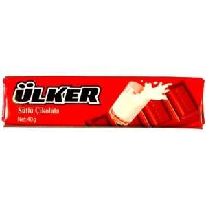 Ulker Milk Chocolate Bar   1.4oz  Grocery & Gourmet Food