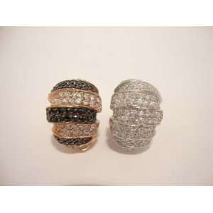  Clip Style Earrings with CZs in White Gold Everything 
