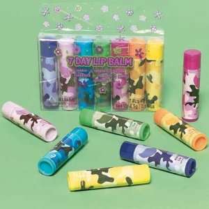  Seven Day Camouflage Lip Balm Set 7ct Toys & Games