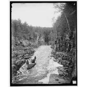  Running the rapids,high water,Ausable Chasm,N.Y.