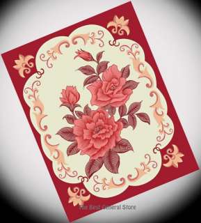 This wonderfully soft Maroon Floral Print Polyester Blanket is 