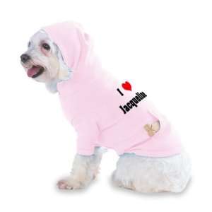  I Love/Heart Jacqueline Hooded (Hoody) T Shirt with pocket 