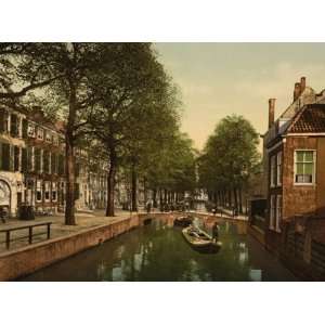  The New Uitleg (canal), Hague, Holland 1890s photochrom 