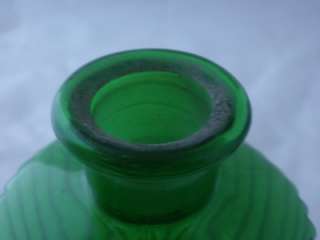 GREEN GLASS PHARMACY APOTHECARY CHEMIST JAR BOTTLE  
