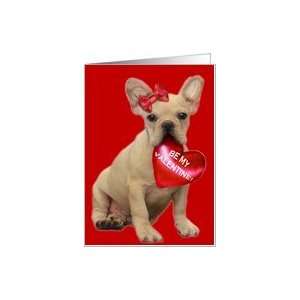  Be My Valentine French Bulldog Card Health & Personal 