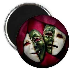  Creative Clam Comedy Tragedy Green White Drama Masks Red 