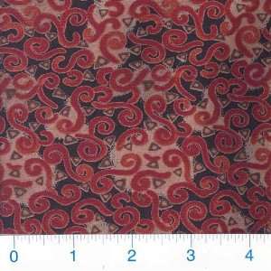   Rayon Safari Swirls Brick Fabric By The Yard Arts, Crafts & Sewing