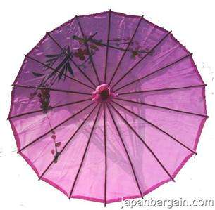 Japanese Chinese Umbrella Parasol 22in Purple 157 10  