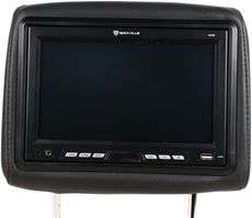 Rockville RHG9 Black Pair 9 Headrest Car Monitors Package w/ 29 Video 