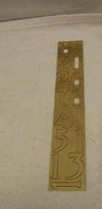 SCHAR Brass MILLED Arabic Clock NUMBERS   PARTS  