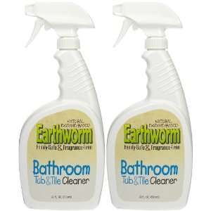  Earthworm Bathroom Tub & Tile Cleaner, 22 oz 2 pack 