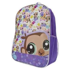  Littlest Pet Shop Monkey See Backpack   Purple
