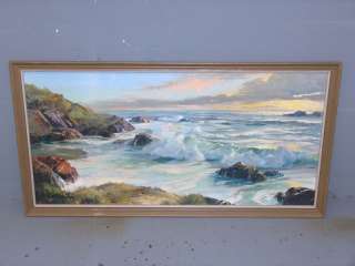 BENNET BRADBURY ROLLING SURF REPRODUCTION IN FRAME  